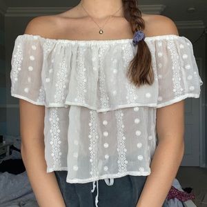 Off the shoulder shirt